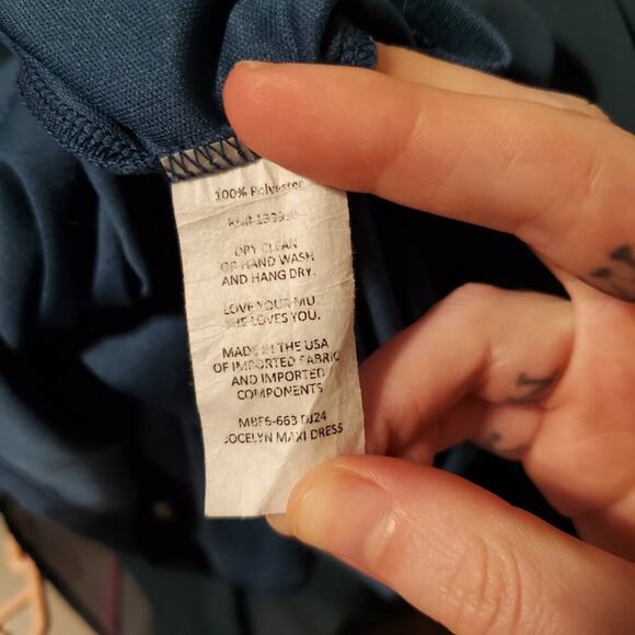 Show Me Your Mumu Deep Jade Chiffon Jocelyn Maxi Dress Women's Size Large - Picture 6 of 13